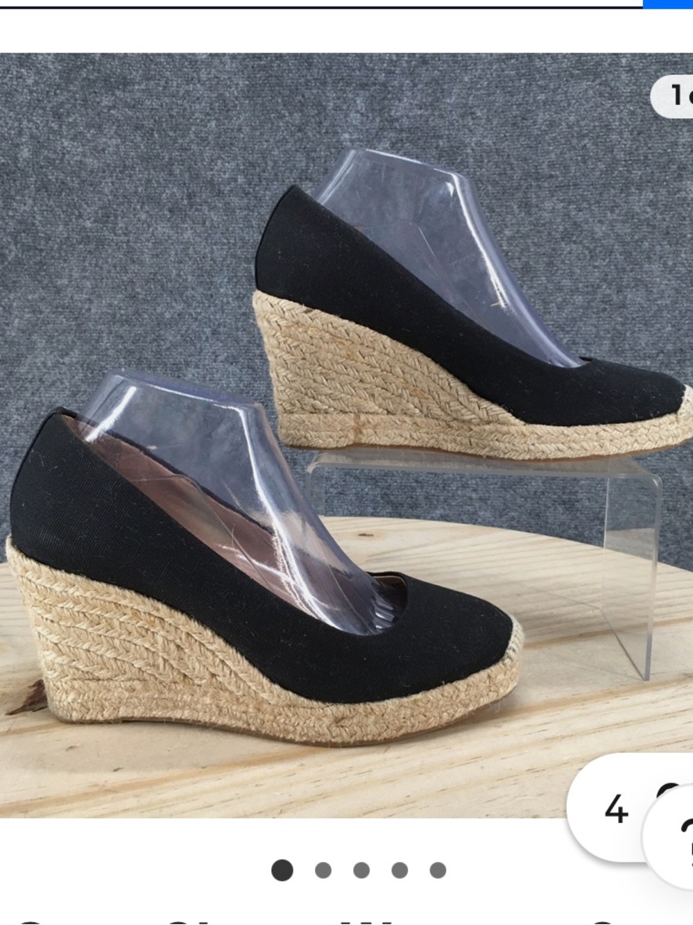 New J. Crew canvas espadrille wedges